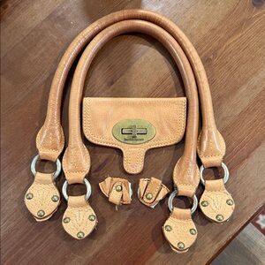 Hayden Harnett Leather Replacement Handle Set – Tan / Camel (PARTS / REPAIR)